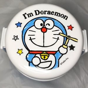 Doraemon 2-Layer Lunch Box Container w/Fork